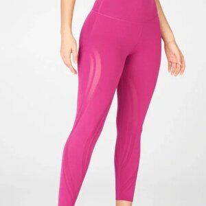 Fabletics Very Berry High-Waisted Sculptknit Paneled 7/8 leggings